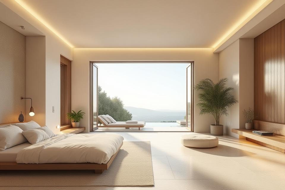 Interior view highlighting open-plan architecture